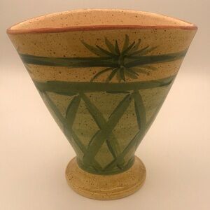 Vintage Large 10" Pottery‎ Vase Made in Italy
